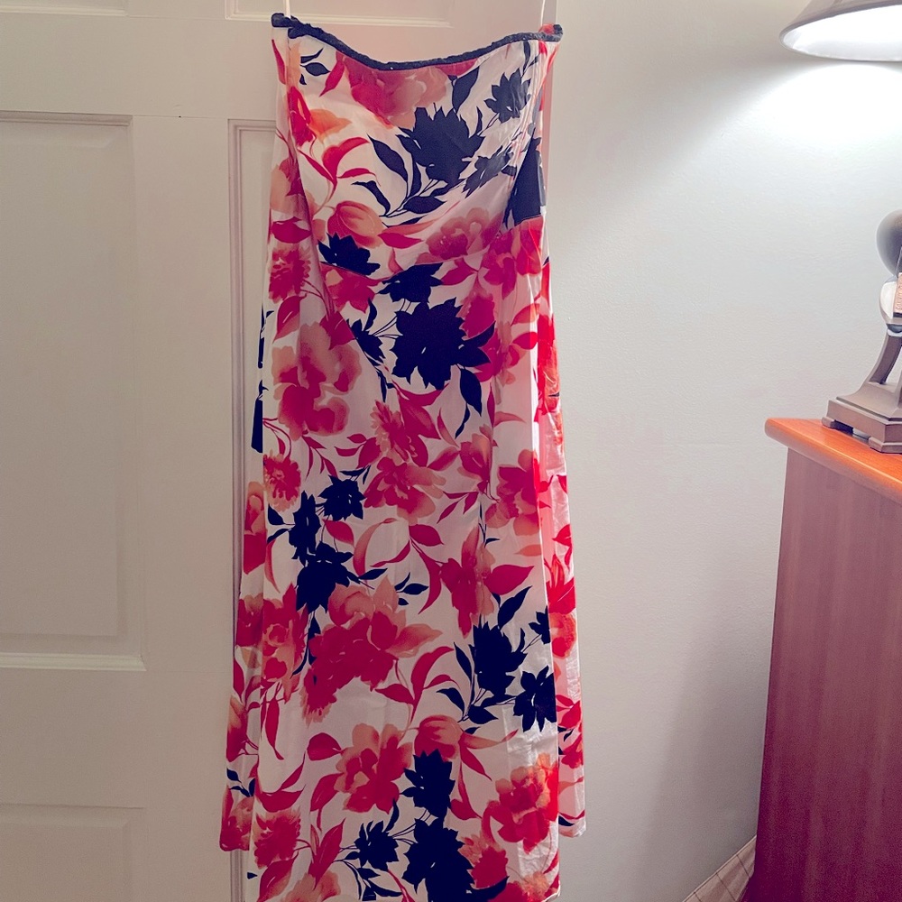 Strapless Midi Dress